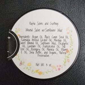 Wound Salve 3 oz Sunflower Wax