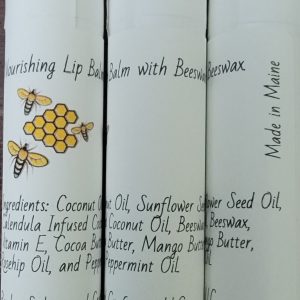 3 Beeswax Peppermint Lip Balm Tubes